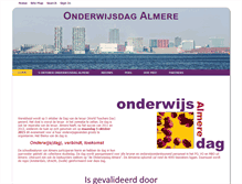 Tablet Screenshot of onderwijsdagalmere.nl